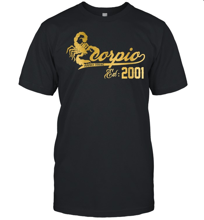 Retro Scorpio 200120 yrs old Bday 20th Birthday shirt