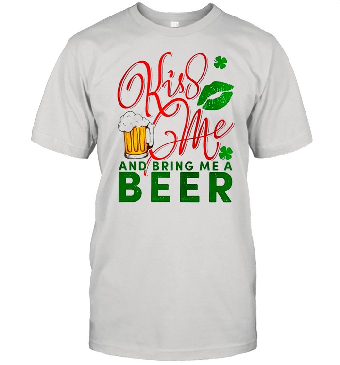 Lips Shamrock Kiss Me And Bring Me A Beer shirt Classic Men's T-shirt