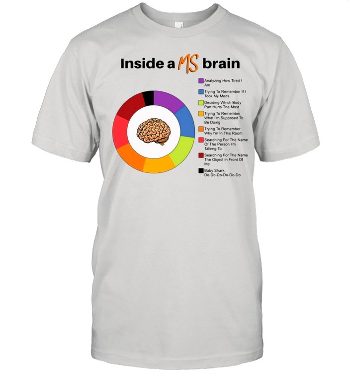 Inside A Ms Brain Analyzing How Tired I Am Shirt