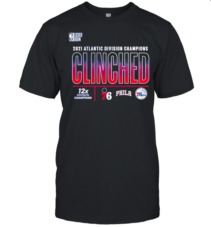 Philadelphia 76ers clinched 2021 Atlantic Division Champions shirt Classic Men's T-shirt