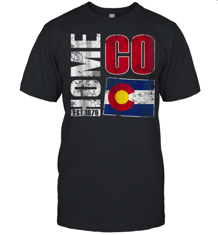 Colorado Flag Home State Retro Fade shirt