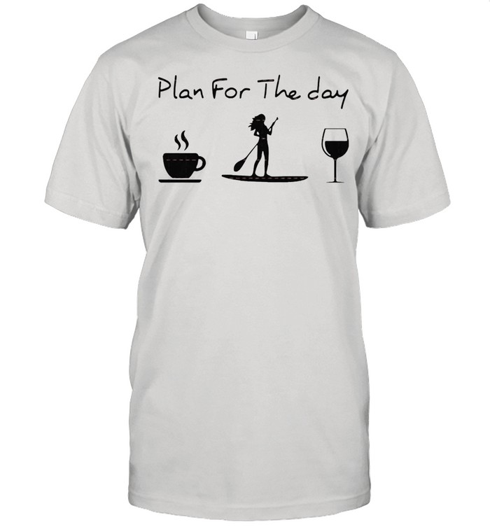 Plan for the day coffee Rowing and wine shirt Classic Men's T-shirt