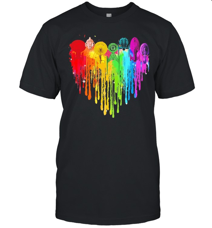 Spaceship Heart Colorful 2021 Shirt