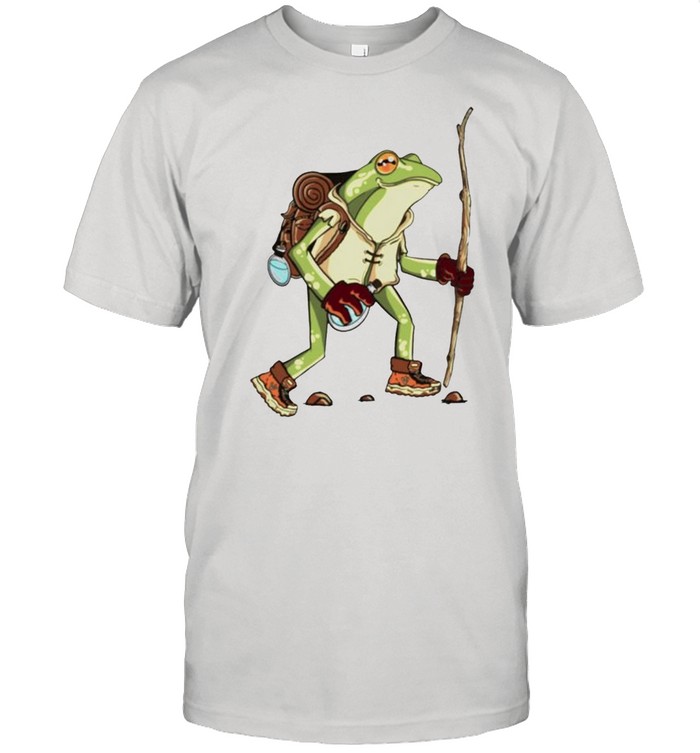 frog hiker toad cottagecore aesthetic goblincore shirt Classic Men's T-shirt