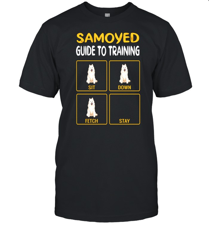 Samoyed Guide To Training Dog Obedience Trainer shirt Classic Men's T-shirt