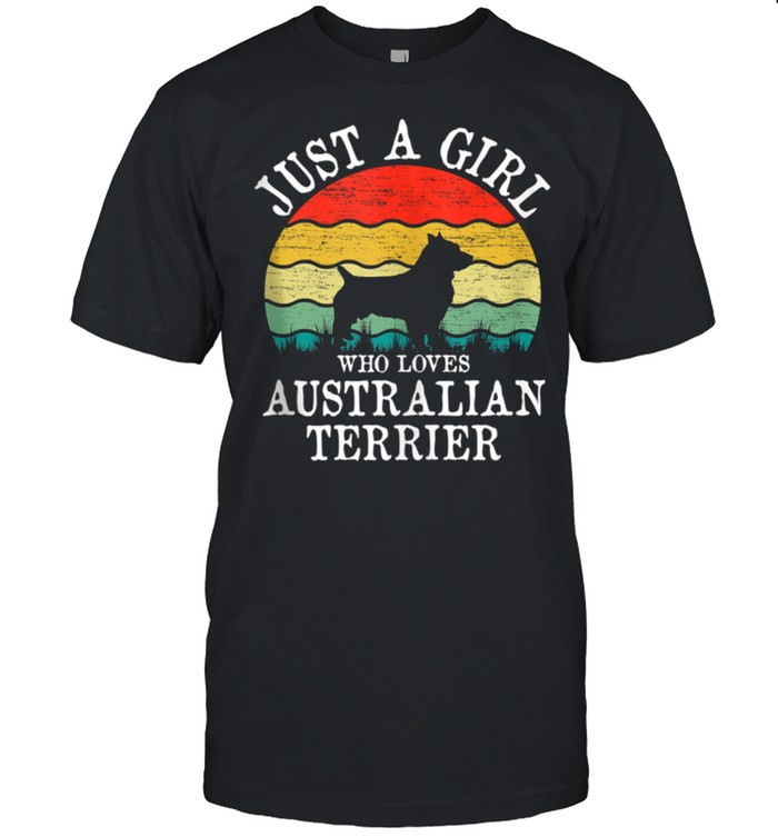 Just A Girl Who Loves Australian Terrier Dog shirt Classic Men's T-shirt