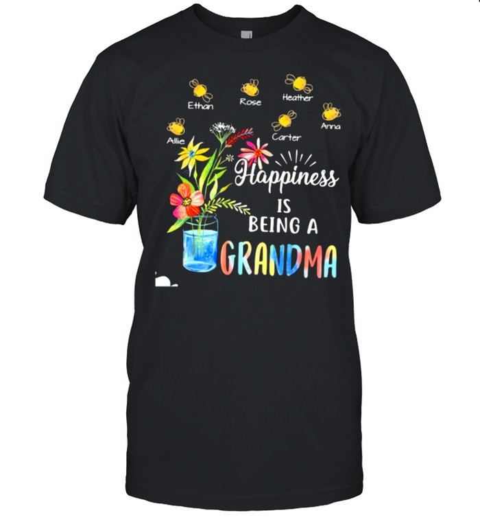 Happiness Is Being A Grandma Plant And firefly Shirt
