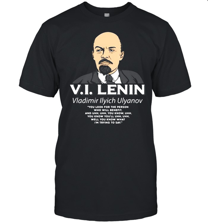 V.I. Lenin Quote Heavy Cotton T-shirt Classic Men's T-shirt