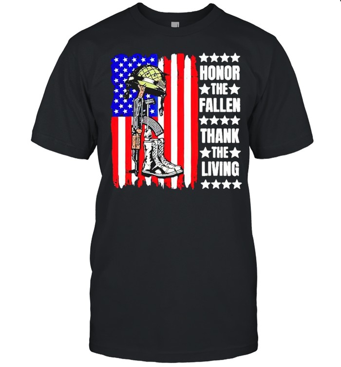 Honor the fallen thank the living memorial day veteran shirt Classic Men's T-shirt