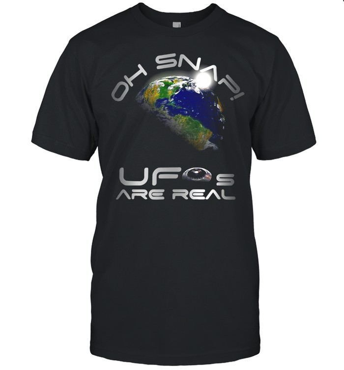 Oh Snap Ufo Are Real Earth Futuristic Space Alien Disclosure T-shirt Classic Men's T-shirt