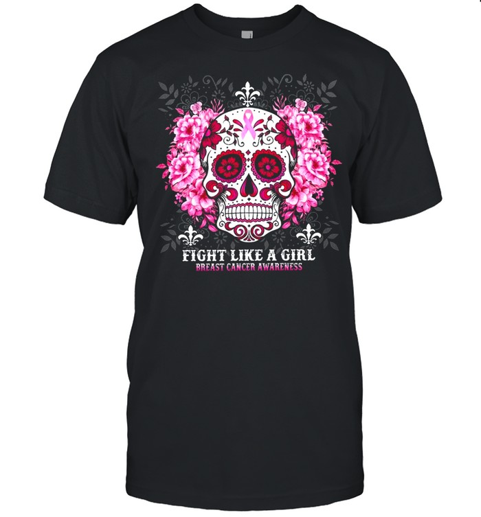 Fight like a girl breast cancer awareness shirt