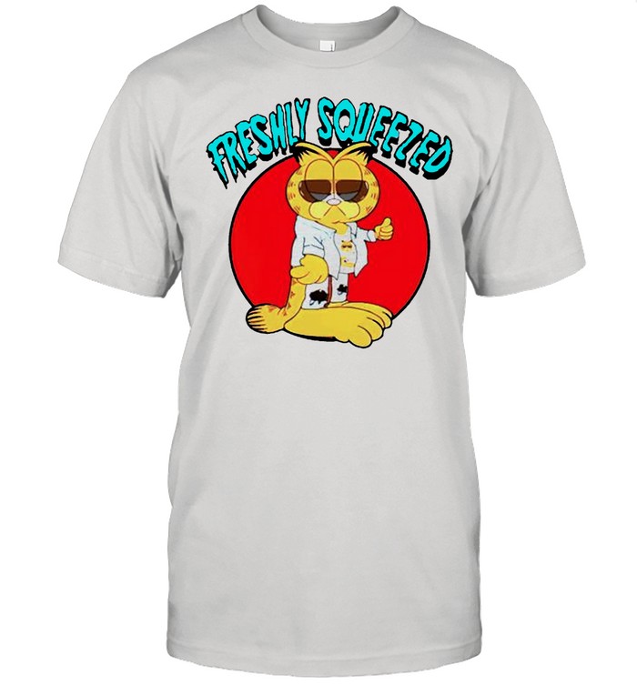 Garfield freshly squeezed parody cartoons shirt