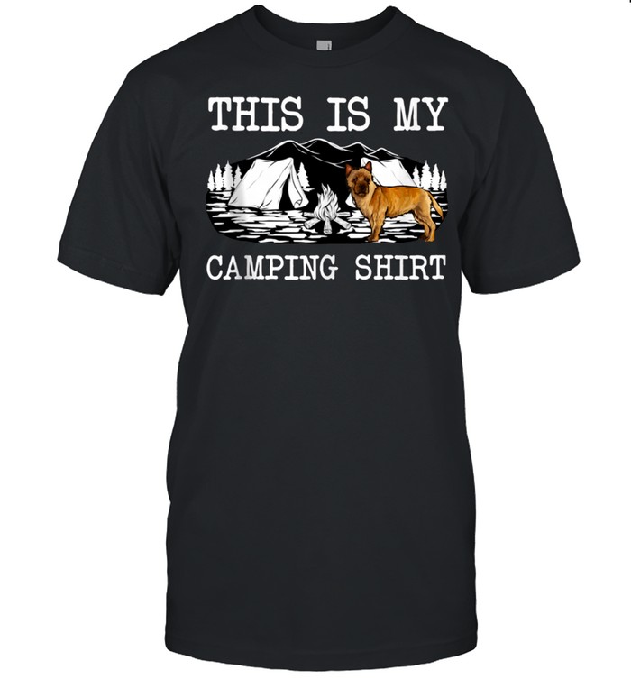 Campfire Cairn Terrier Dog This Is My Camping shirt