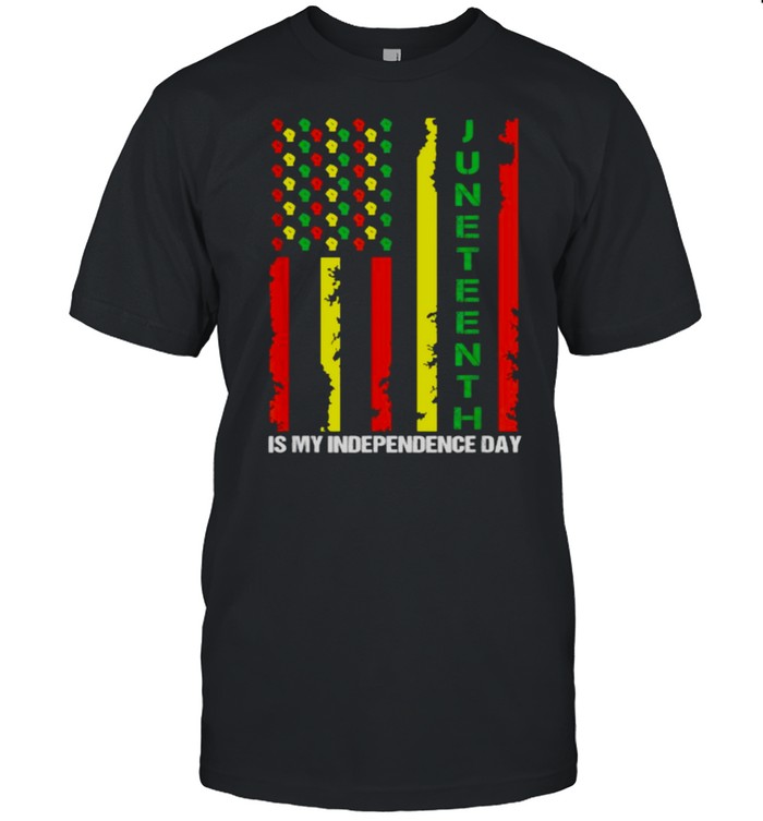 Juneteenth is My Independence Day Juneteenth Black Afro Flag T- Classic Men's T-shirt