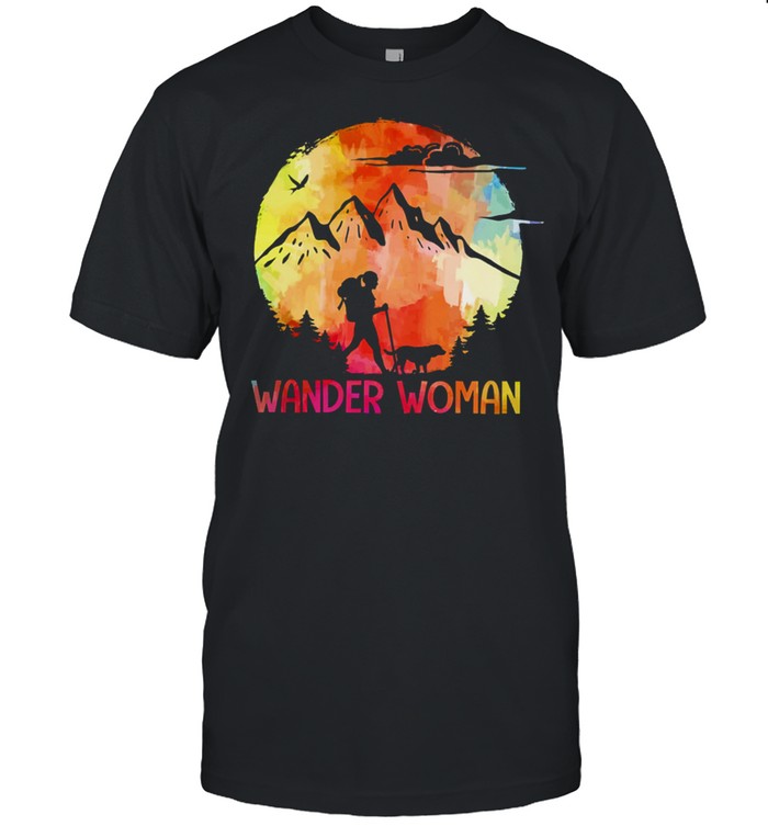 Camping wonder woman shirt Classic Men's T-shirt