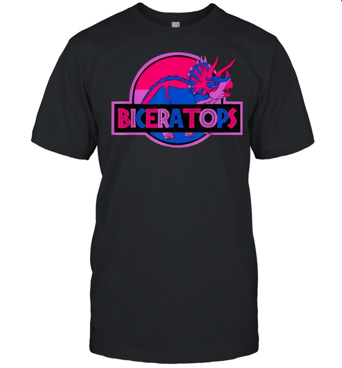 Biceratops Bisexual Ceratops Dinosaur LGBT Pride Month shirt Classic Men's T-shirt