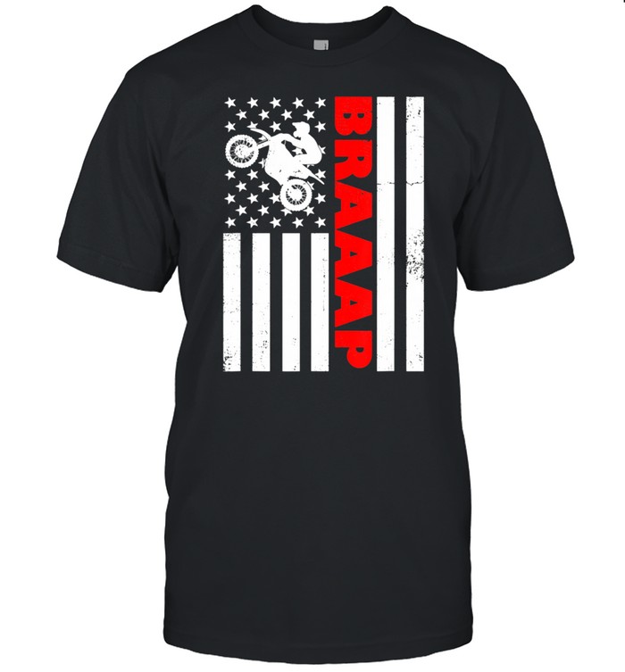 Braaap Vintage USA American Flag shirt