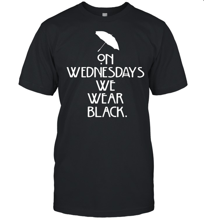 Umbrella On Wednesdays We Wear Black  Classic Men's T-shirt