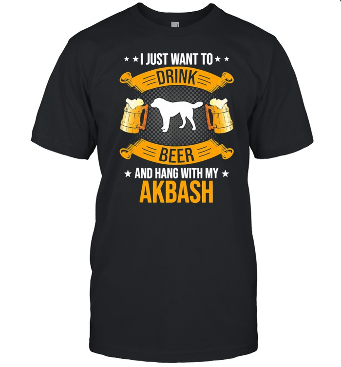 Drink Beer And Hang With My Akbash Dog shirt Classic Men's T-shirt