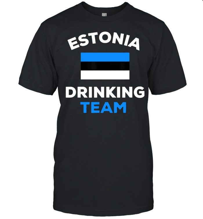 Estonia Drinking Team Flag Funny Beer Party T-Shirt