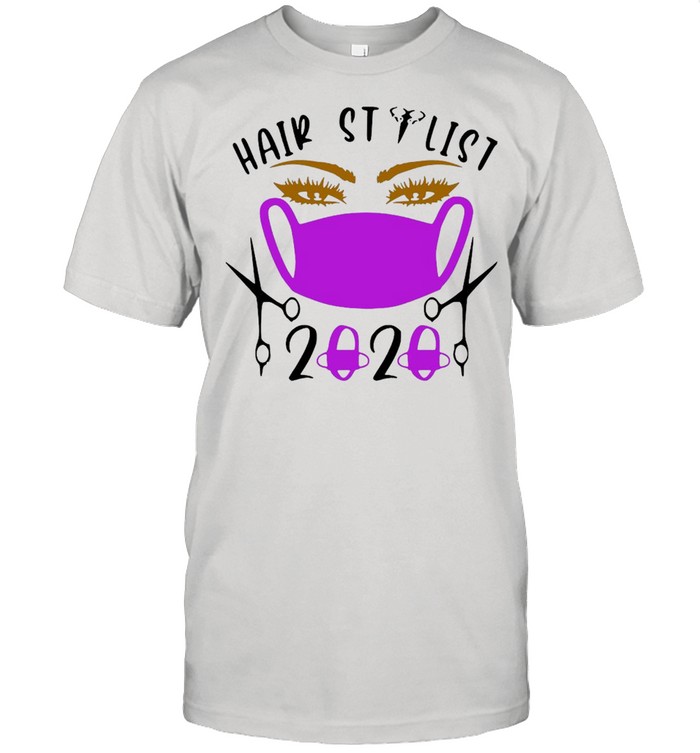Purple Hair Stylist 2020 Face Mask Shirt