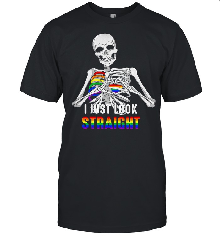 LGBT skeleton I just look straight shirt Classic Men's T-shirt