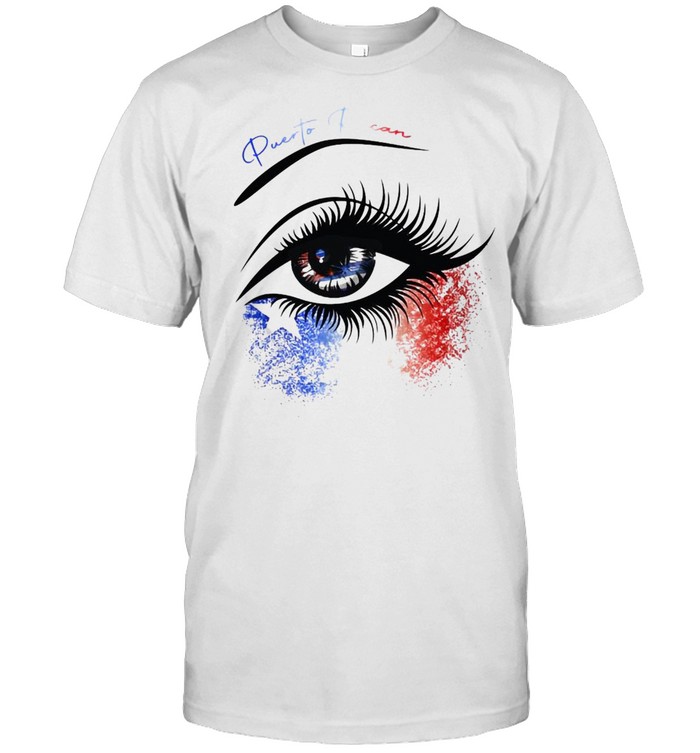 Puerto Rican Women Gift Puerto Rican Flag Eye T-shirt Classic Men's T-shirt
