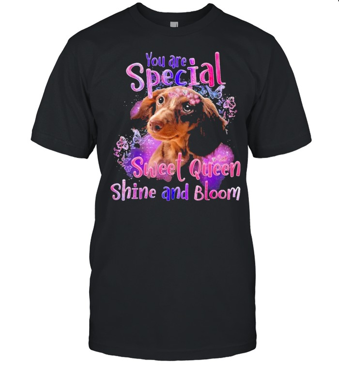 Dachshund you are special sweet queen shine and bloom shirt