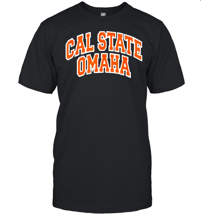 Cal State Omaha Orange on White Logo shirt Classic Men's T-shirt