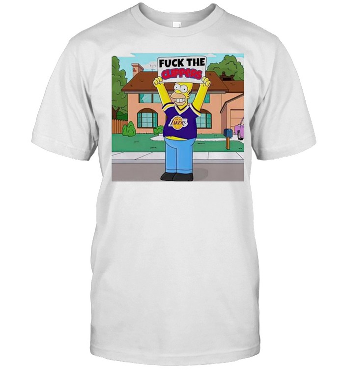 Simpson Los Angeles Lakers fuck the Clippers shirt