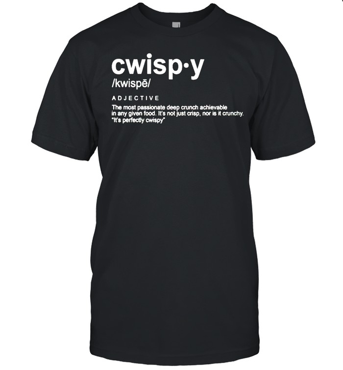 Joshua Weissman Cwispy the most passionate deep crunch shirt