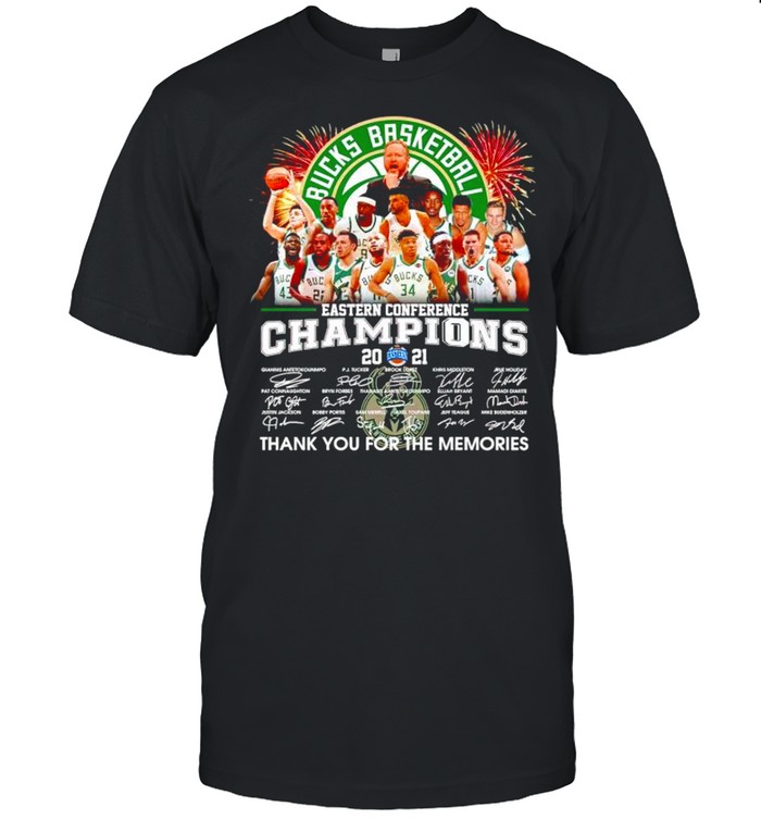 Bucks basketball eastern conference champions 2021 thank you for the memories shirt Classic Men's T-shirt