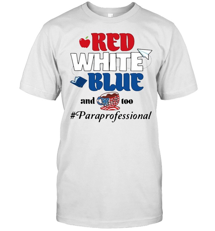 Apple Red White Blue And Coffee Too Paraprofessional T-shirt Classic Men's T-shirt