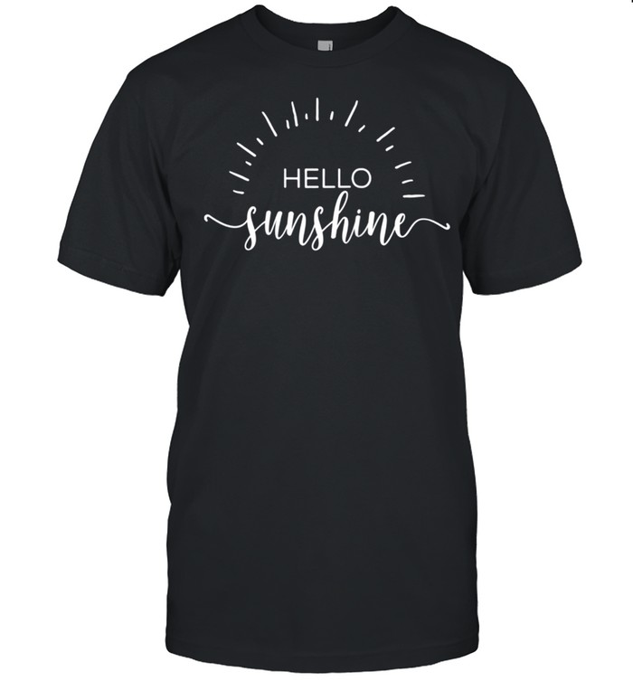 Hello Sunshine Summer Vacation Hipster Beach Spring Break shirt Classic Men's T-shirt