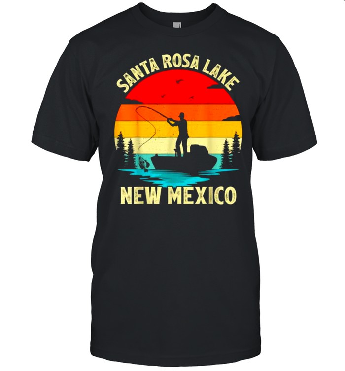 Santa Rosa Lake New Mexico Summer Vacation Fishing Vintage T- Classic Men's T-shirt