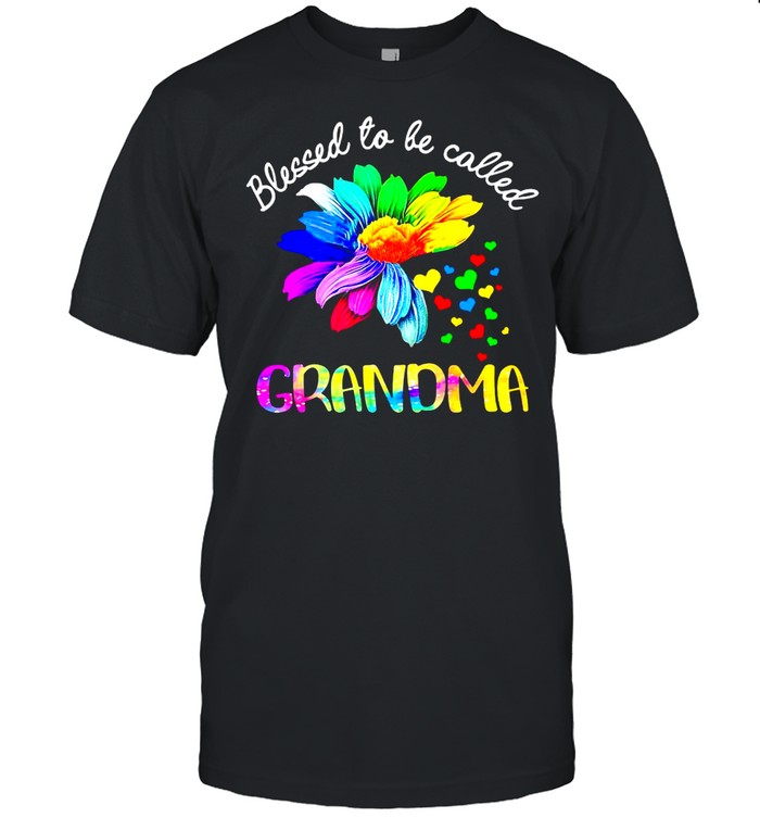 Sunflower Blessed To Be Called Grandma T-shirt Classic Men's T-shirt