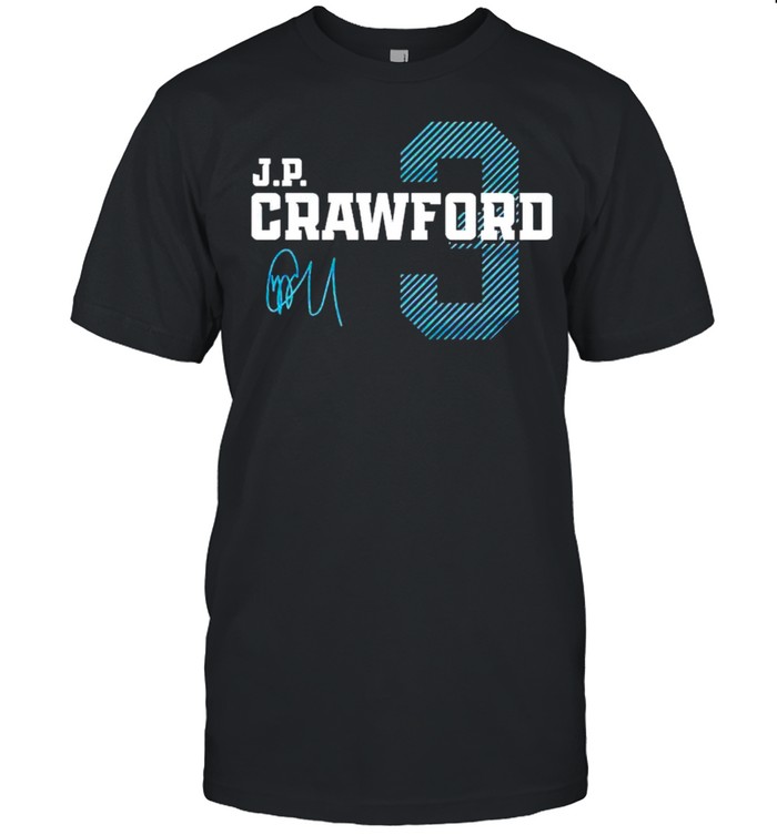 Seattle Mariners J.P. Crawford 3 signature shirt