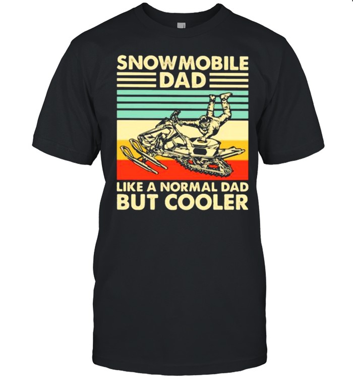 Snowmobile dad like a normal dad but cooler vintage shirt Classic Men's T-shirt