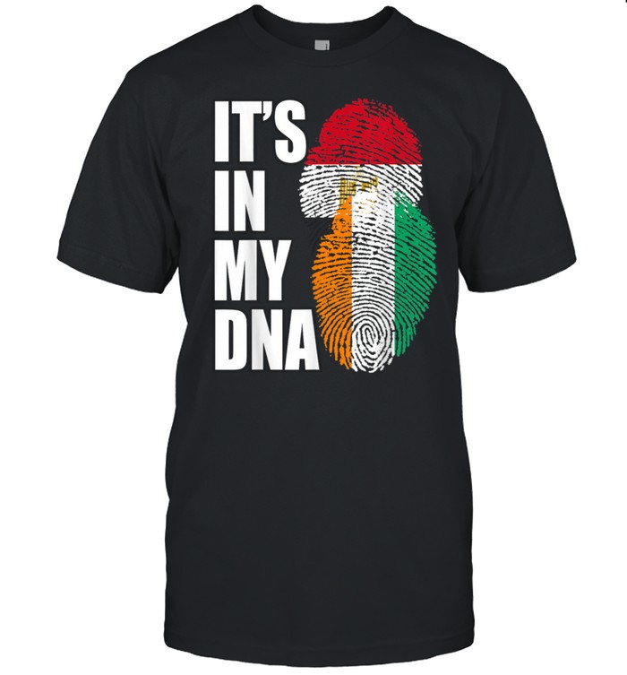 Ivorian And Egyptian Mix DNA Flag Heritage shirt Classic Men's T-shirt