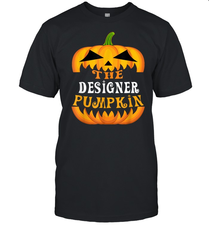 The Designer Pumpkin Matching Family Group Halloween Party shirt Classic Men's T-shirt
