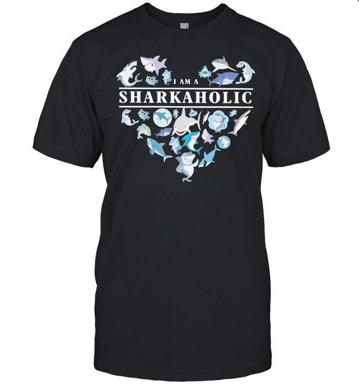 I am a Shark Aholic Heart 2021 shirt Classic Men's T-shirt