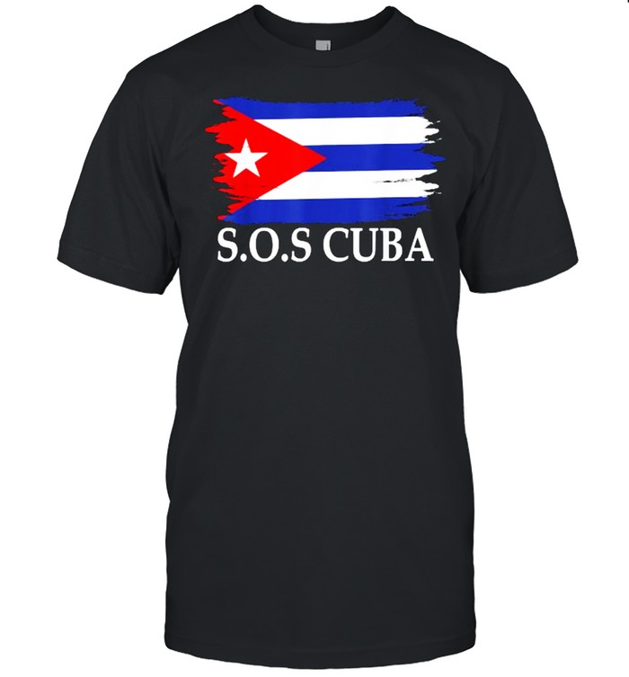 Sos Cuba Cuba Flag Cuban Pride Shirt