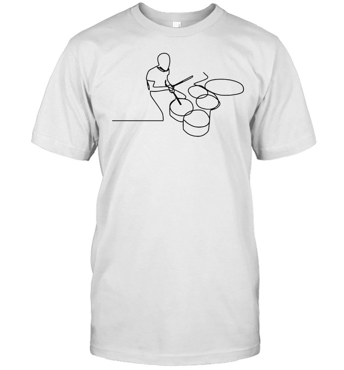 A Man Is Playing Drum  Classic Men's T-shirt