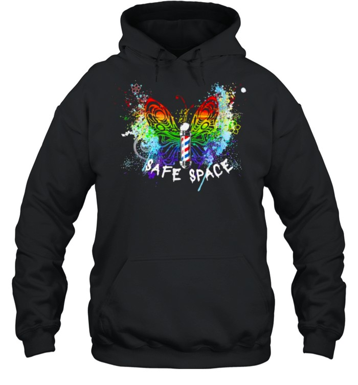Safe space Butterfly watercolor T- Unisex Hoodie