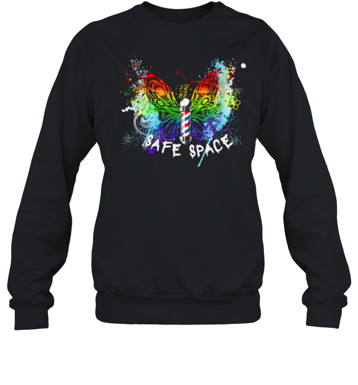 Safe space Butterfly watercolor T- Unisex Sweatshirt