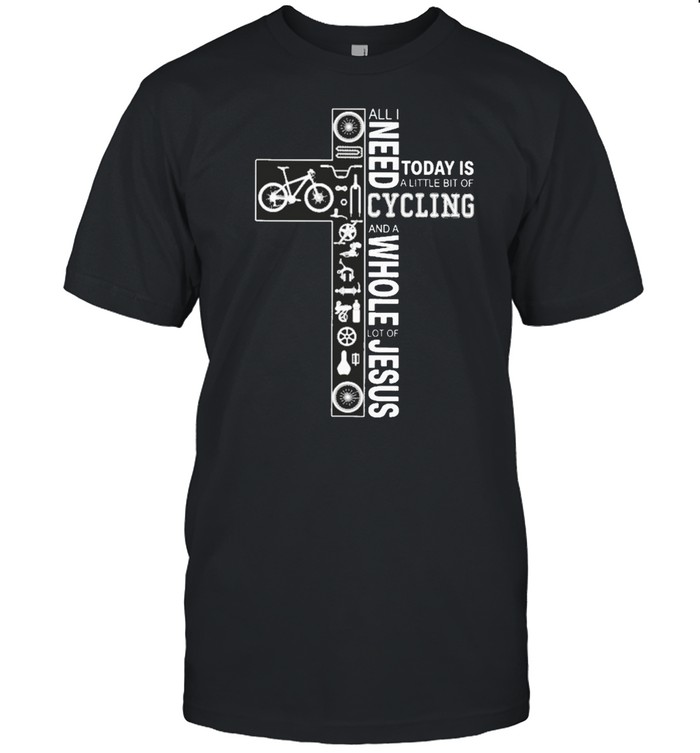 A Little Bit Of Cycling And A Whole Lot Of Jesus shirt Classic Men's T-shirt