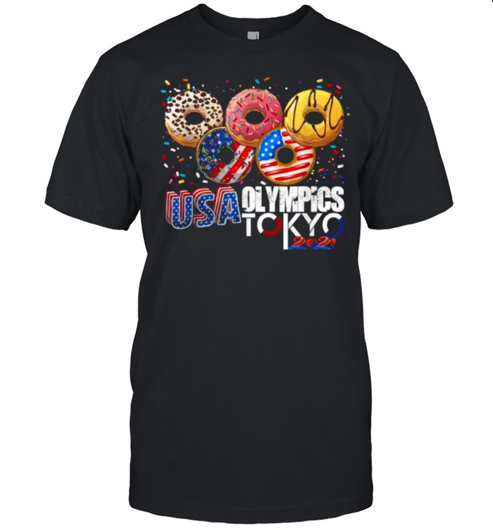 USA Olympics Tokyo 2021 Donuts In The Shape Of The Olympic Symbol T-Shirt