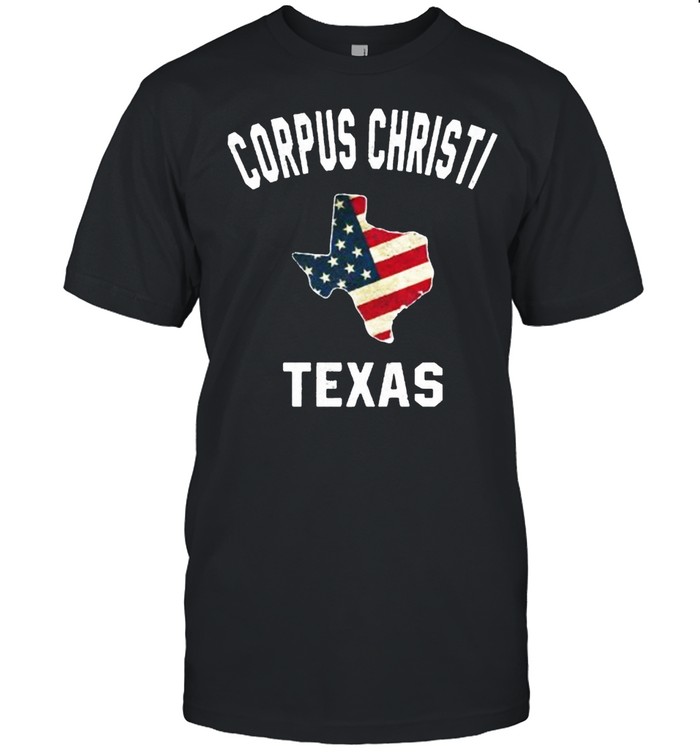 Corpus Christi Texas TX Sports Design Vintage American Flag Premium T- Classic Men's T-shirt