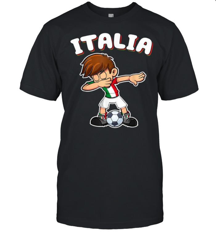 Italia Dabbing Football Soccer Boy Italy T-Shirt