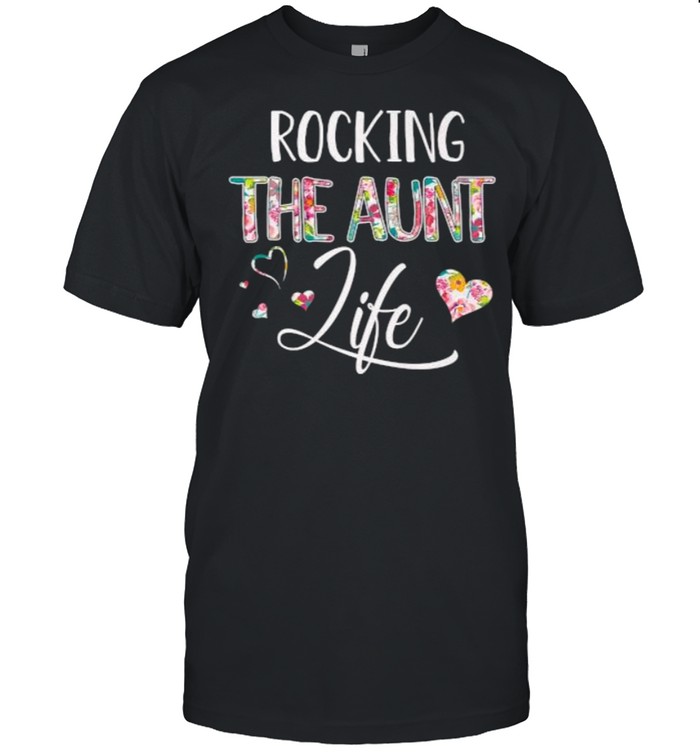 Rocking the Aunt Life Flower Floral Premium T- Classic Men's T-shirt